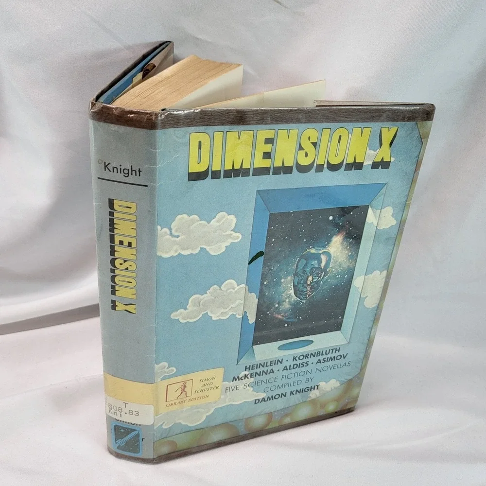 Dimension X Damon Knight Heinlein Asimov Science Fiction HC DJ Ex Library